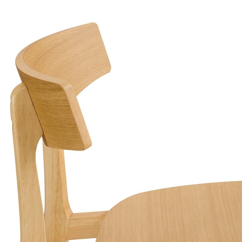 Spruce & Spring Modern Farmhouse Bar Stool with Bentwood Back and Saddle Seat