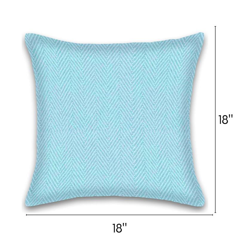 Fabstyles Herringbone Stripe Set of 2 Cotton Throw Pillows