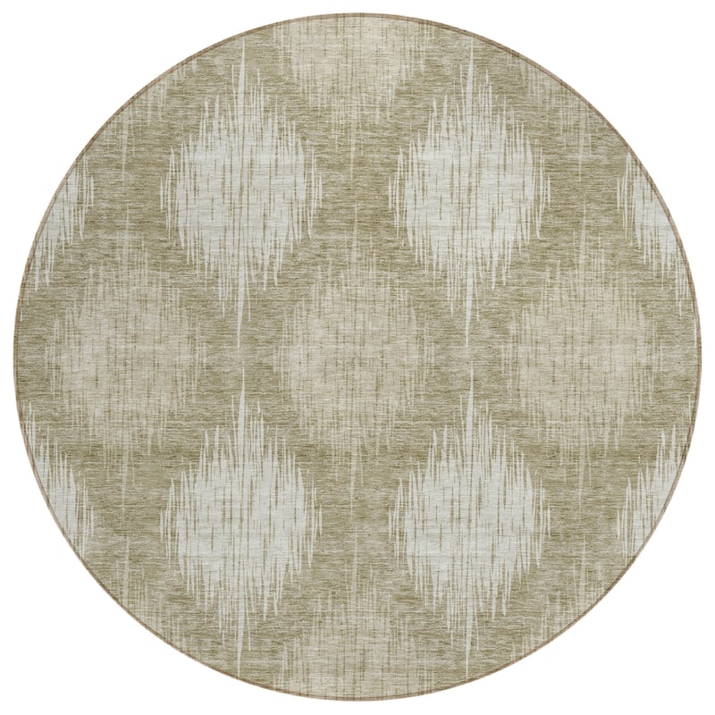HomeRoots Ikat Transitional Rectangle Outdoor Rug