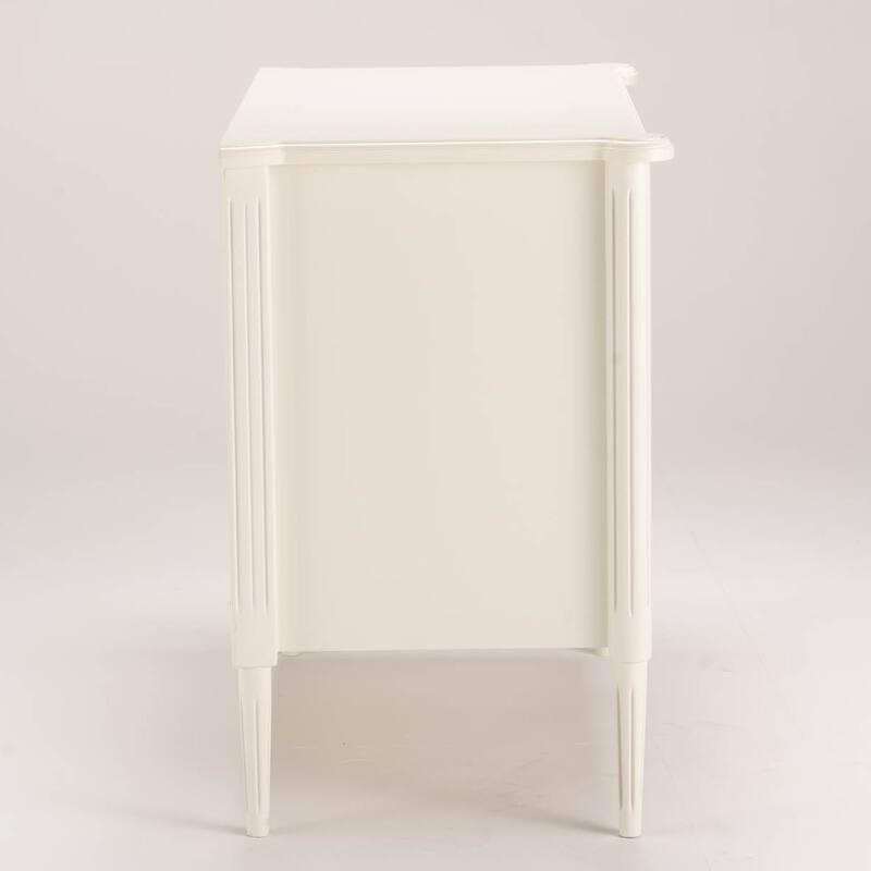 Design House Oxford 3-Piece Two Nightstands and One Chest Set with Antique Brass Hardware