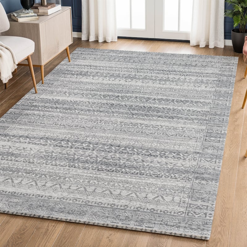 Premium Washable Super Soft Boho Stripes Mayfield Rug
