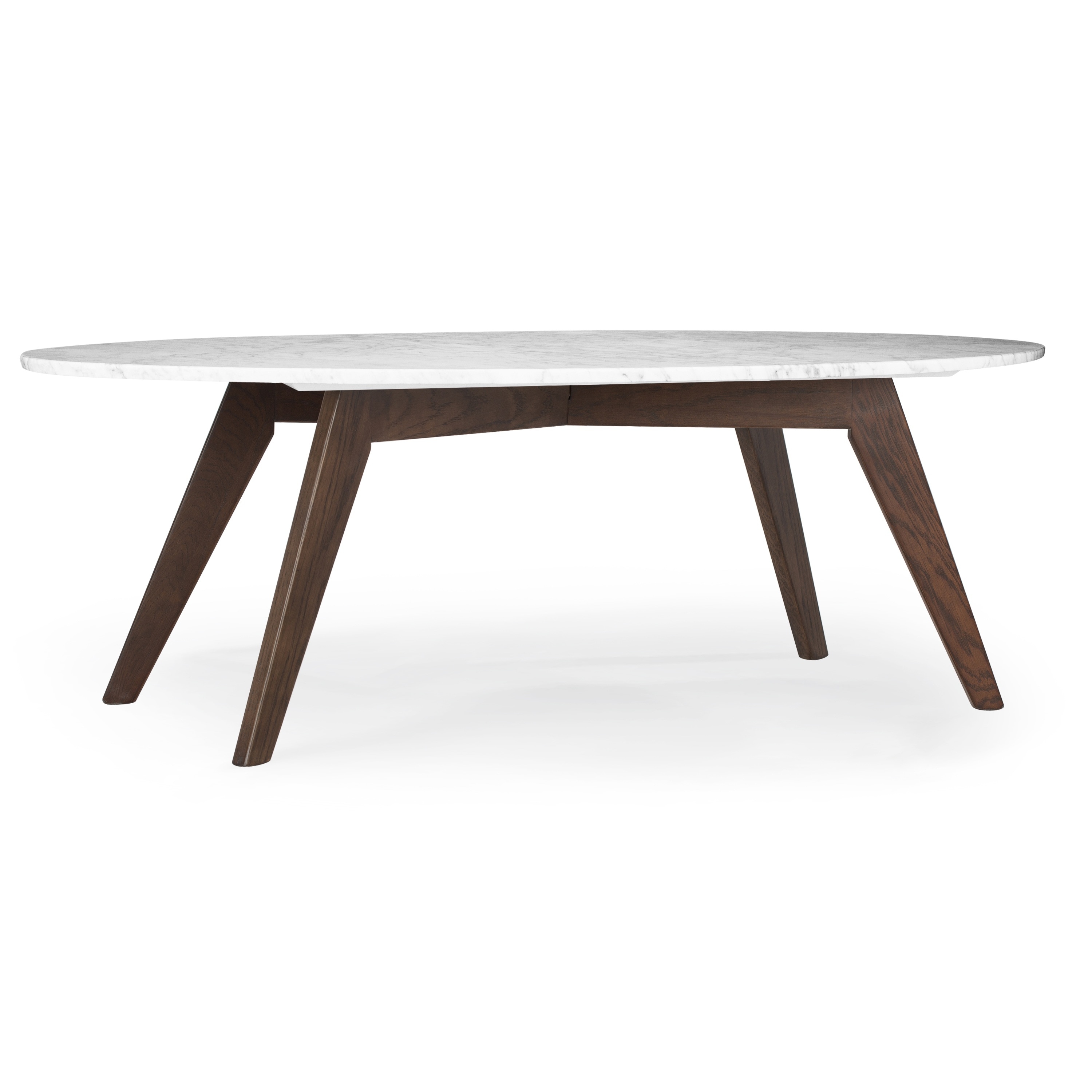 Shop Carson Carrington Pajerim Marble Oval Coffee Table