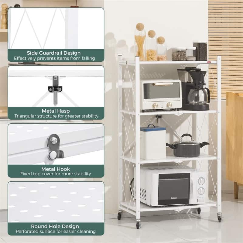 No Assembly Organizer Rack for Garage Kitchen