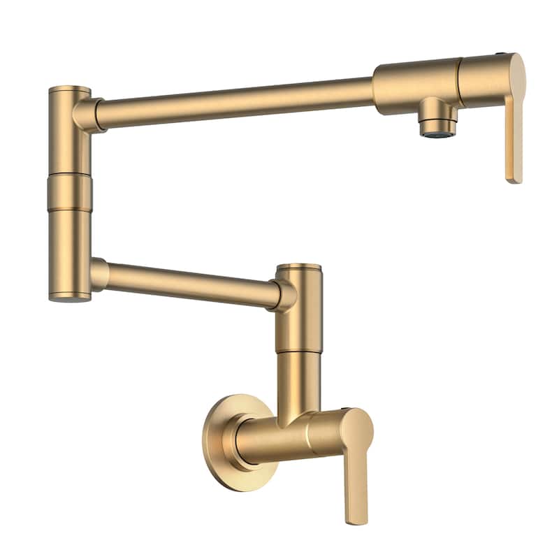 KRAUS Oletto Wall Mount Pot Filler Kitchen Faucet with Retractable Arm