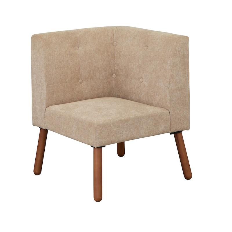 Simple Living Wood Fabric Playmate Corner Chair