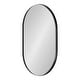 preview thumbnail 37 of 51, Kate and Laurel Rollo Capsule Framed Wall Mirror 20x30 - Black