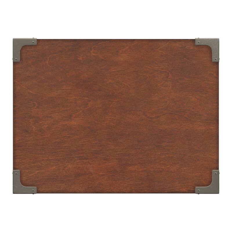 Kenton X Base Wood Accent Campaign Table by iNSPIRE Q Bold