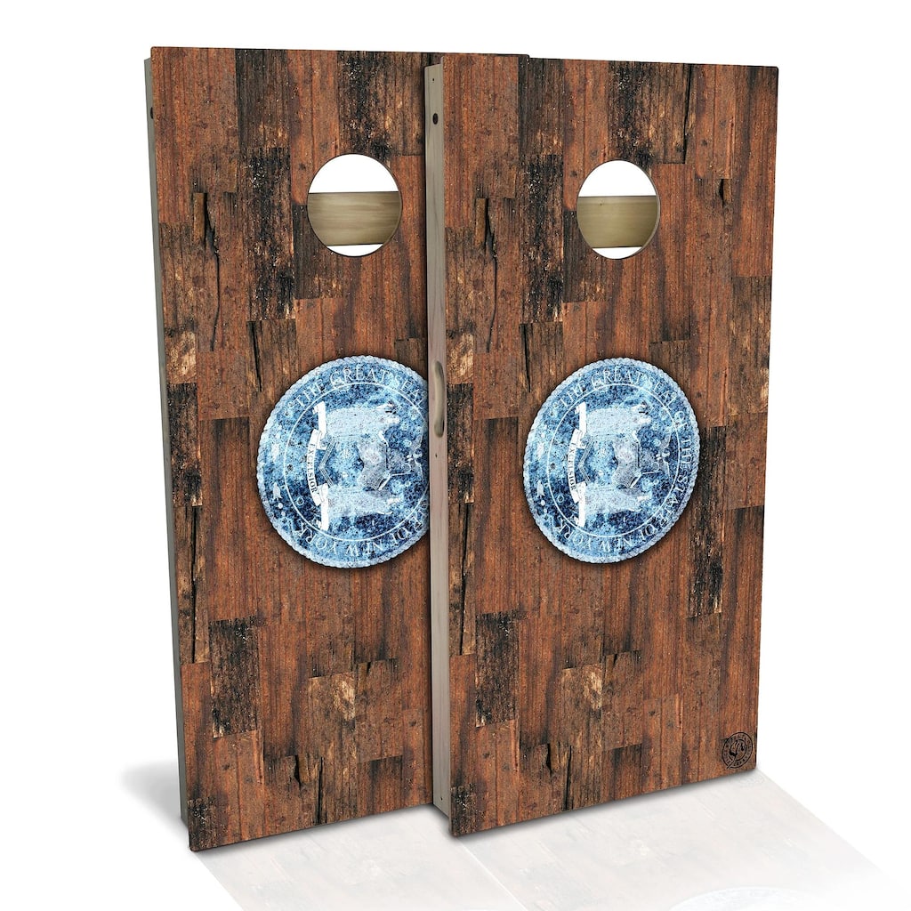 New York Flag Outdoor Cornhole Board Set