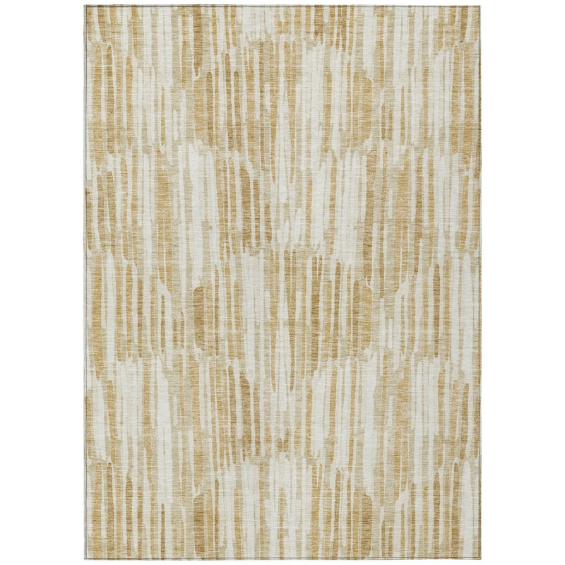 Machine Washable Indoor/ Outdoor Chantille Abstract Watercolor Rug