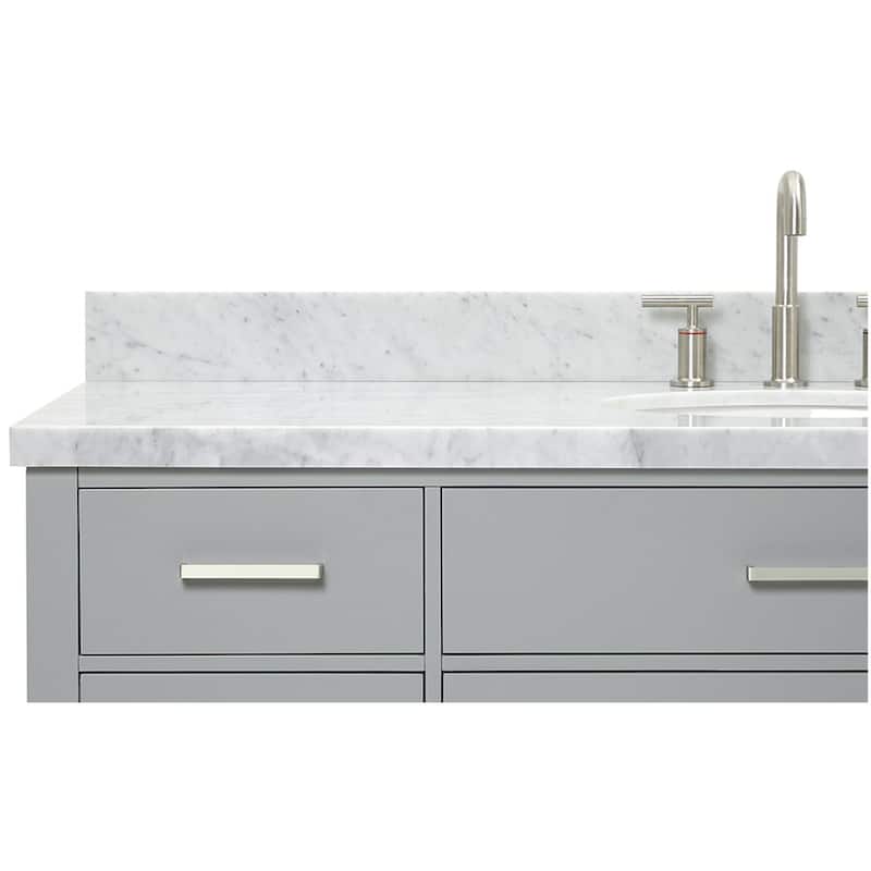 Ariel H061SCWOVO Bristol 61" Free Standing Single Oval Basin Vanity