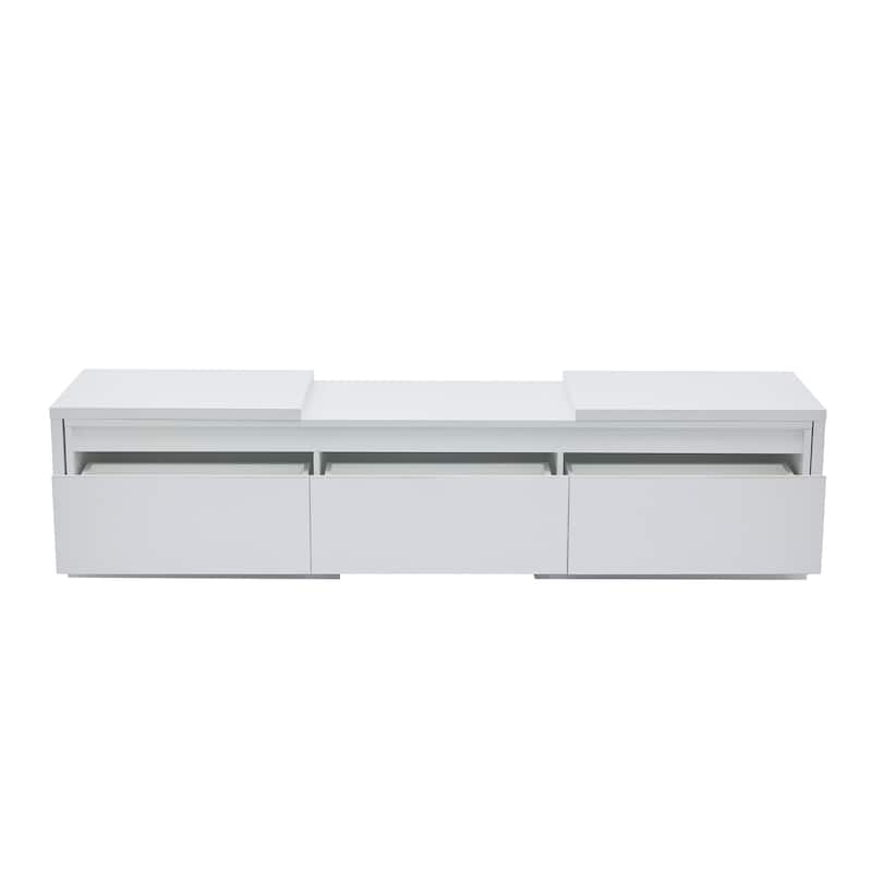Extendable 102-Inch Modern TV Stand Media Console with 3 Drawers