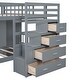 preview thumbnail 28 of 28, Storage-Savvy Design Full Over Twin Bunk Bed with Wardrobe, Drawers