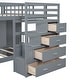 preview thumbnail 28 of 28, Storage-Savvy Design Full over Twin Bunk Bed with Wardrobe, Drawers