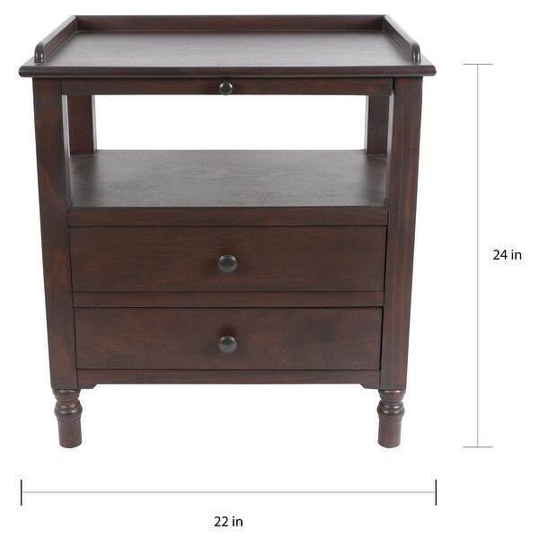 Timothy Side Table with Pull Out Tray Bed Bath & Beyond 25444316