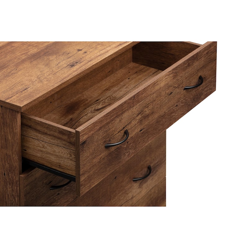 OS Home and Office Furniture Model 6007 Four Drawer Chest in Mountain Oak