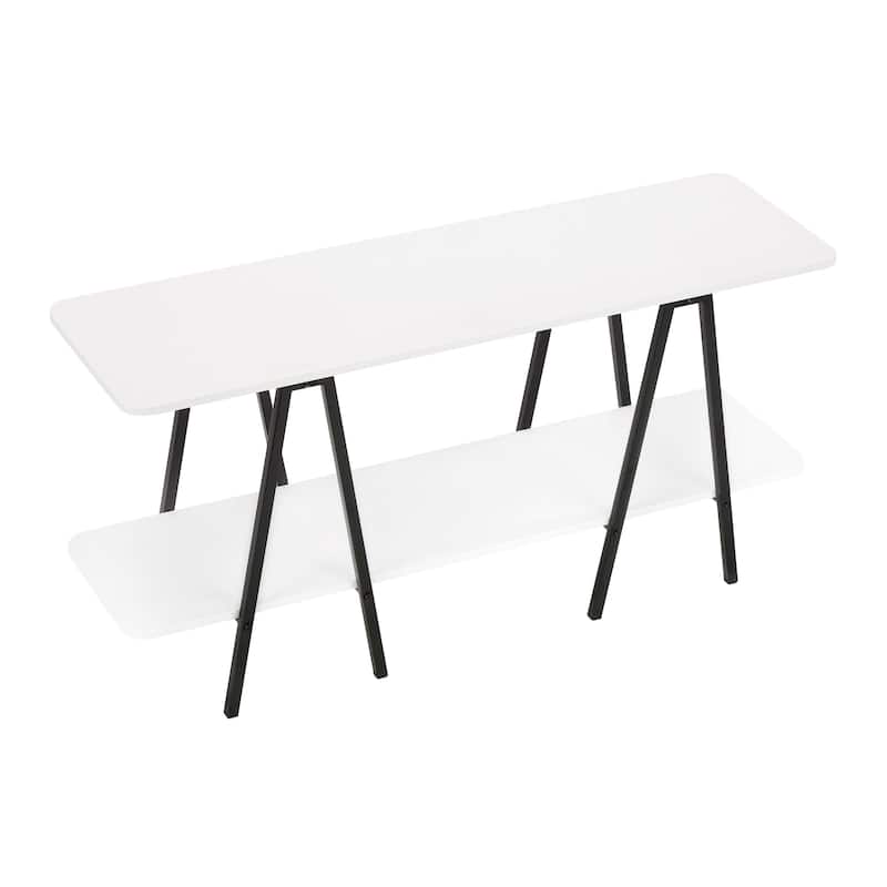 Manhattan Comfort Modern Celine 47.24" Sideboard with 2 Shelves in Black