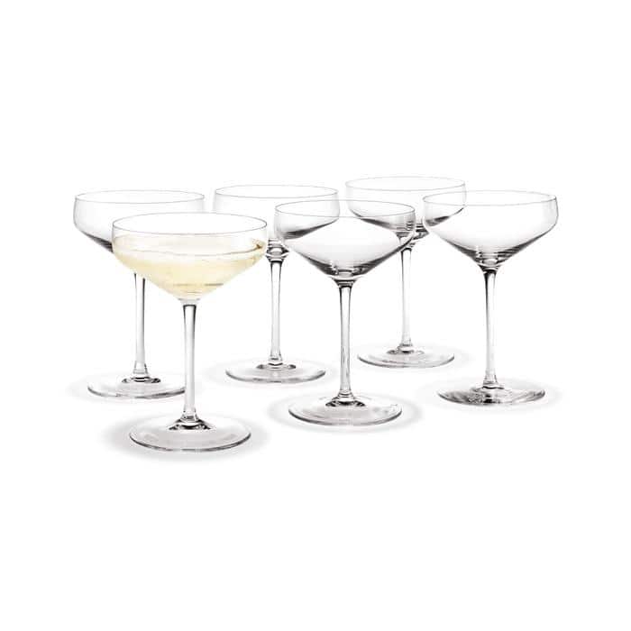 Holmegaard Perfection Cocktail Glass, Clear, 6 pcs. - 12.8 oz