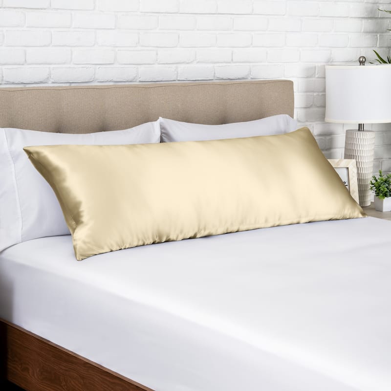 Bare Home Mulberry Silk Body Pillowcase, 19 Momme Silk