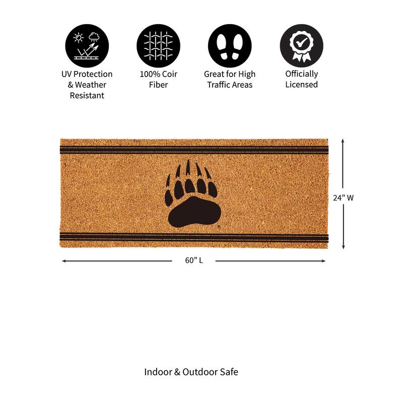 University of Montana Monochrome Indoor/Outdoor Coir Door Mat