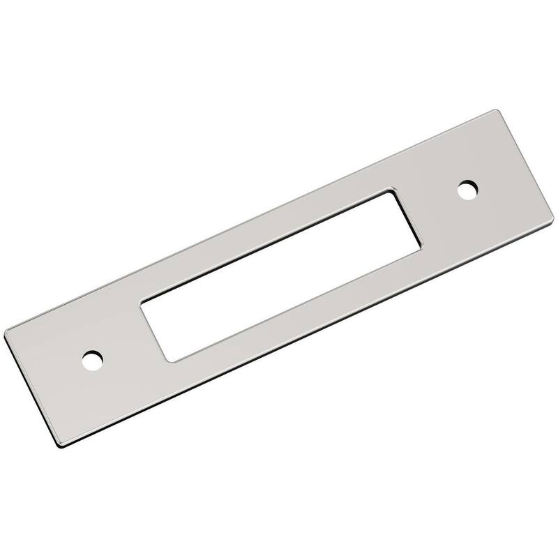 Amerock BP37782 Medora 5" Backplate for 3-3/4" Center to Center - Polished Nickel