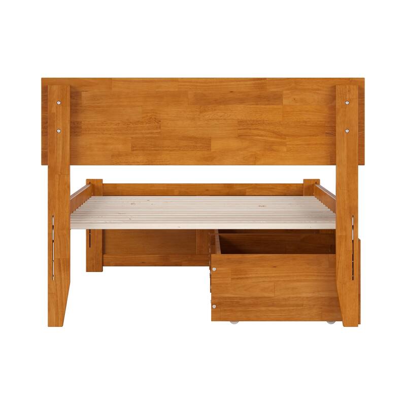 Orlando Platform Bed with Footboard and Storage Drawers