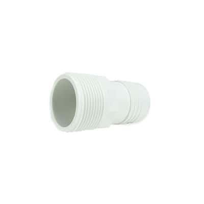 3.25-Inch White Hydro Tools Swimming Pool or Spa ABS Threaded and Barbed Hose Adapter - 3.25"