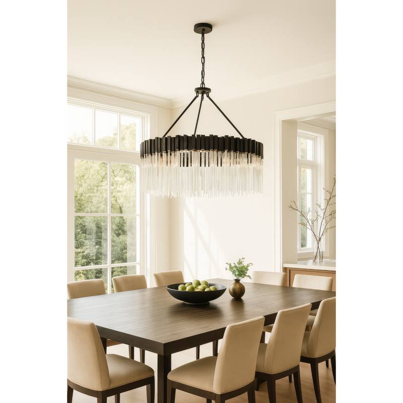 Varaluz Matrix Chandelier - 30"D x 30"W x 31"H