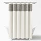 preview thumbnail 3 of 3, Lush Decor Stitched Woven Stripe Yarn Dyed Cotton Shower Curtain
