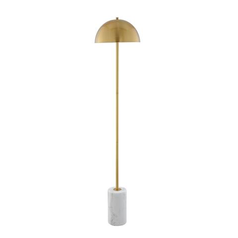 Evy 6ft Power Cord, Marble Stone Base Floor Lamp