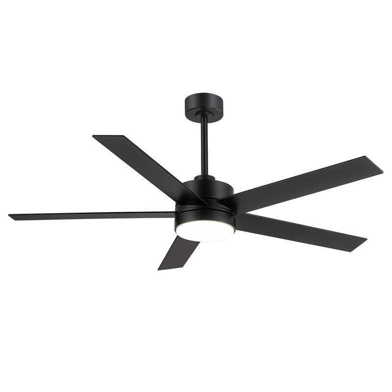 36/42/52/56/72/84-Inch Reversible 3/5/9-Blade Integrated LED Ceiling Fan with Light Remote