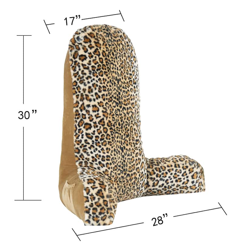 FauxFur Animal Pattern Reading Pillow Cover(Cover ONLY, NO INSERT)