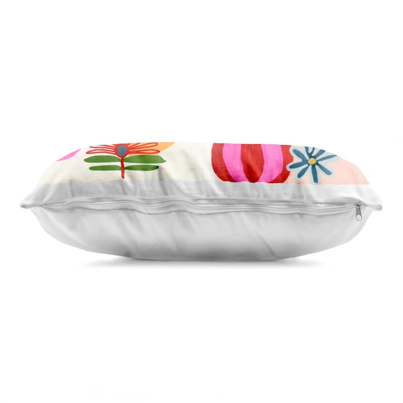 Stupell Eclectic Mod Flower Vases Decorative Printed Throw Pillow Design by Suzanne Allard