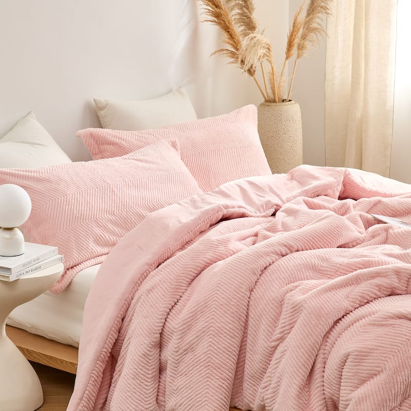 Peak of Cozy - Coma Inducer® Oversized Comforter Set - Softest Pink