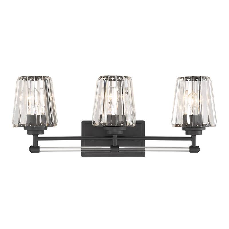Savoy House 8-6001-3 Garnet 3 Light 24" Wide Vanity Light - Matte Black