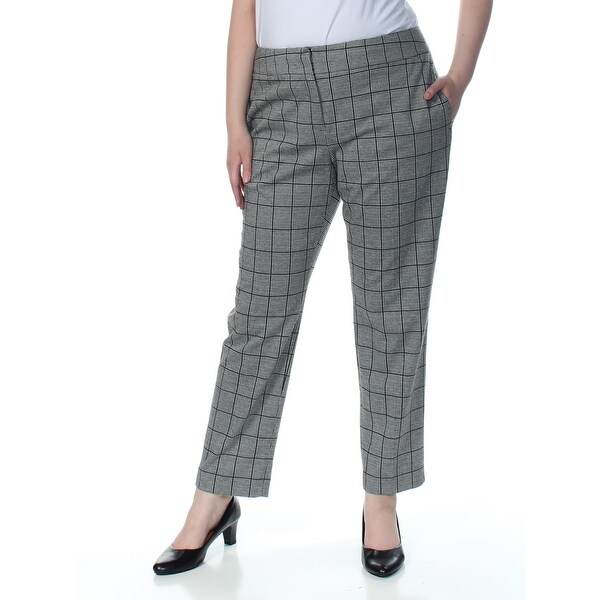 black check formal pants