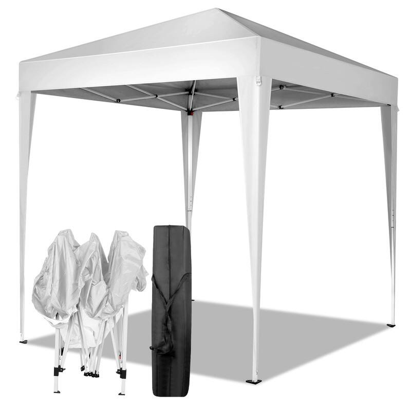 10 ft. x 10 ft. Green Straight Leg Pop-Up Canopy - 6.5X6.5FT - White