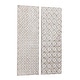 preview thumbnail 13 of 16, White MDF Traditional Wall Decor Abstract (Set of 2)