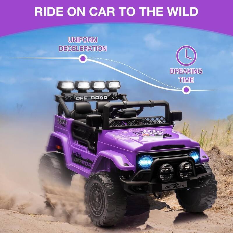 12V Kids Ride On Truck Car for Ages 3-8 Years Best Gift