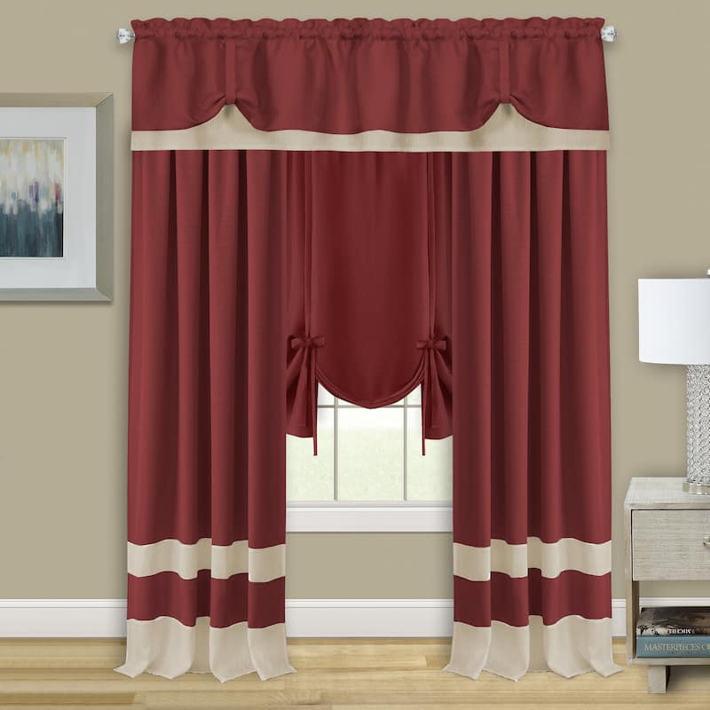 Darcy Window Curtain Tie Up Shade - 58x63