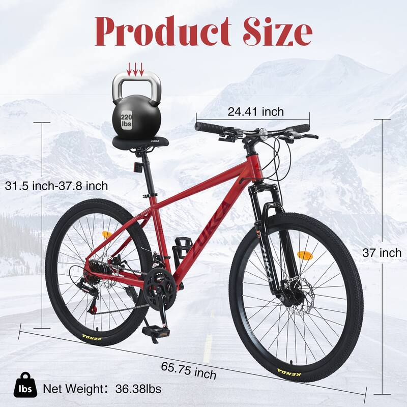 Mountain Bike for Men and Women 26 inch 24 Speed