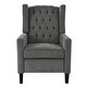 preview thumbnail 54 of 54, Manual Adjustable WingBack Recliner Chair, with Foldable Side Table, USB Charging Ports, PushBack Reclining Chairs
