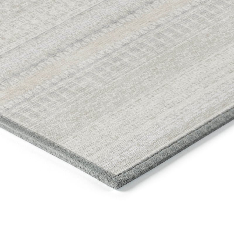 Machine Washable Indoor/ Outdoor Chantille Moroccan Stripes Rug