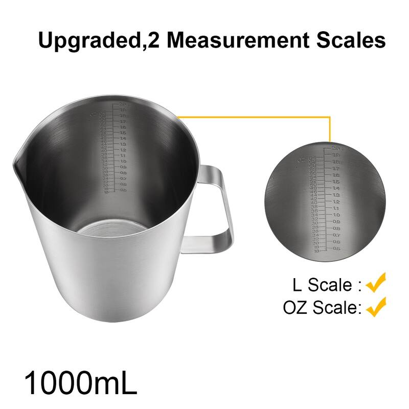 Stainless Steel Measuring Cup with Marking with Handle - 2000ml