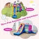 preview thumbnail 5 of 8, Gymax Inflatable Bounce House w/Slides Jumping Area Climbing Wall 750W