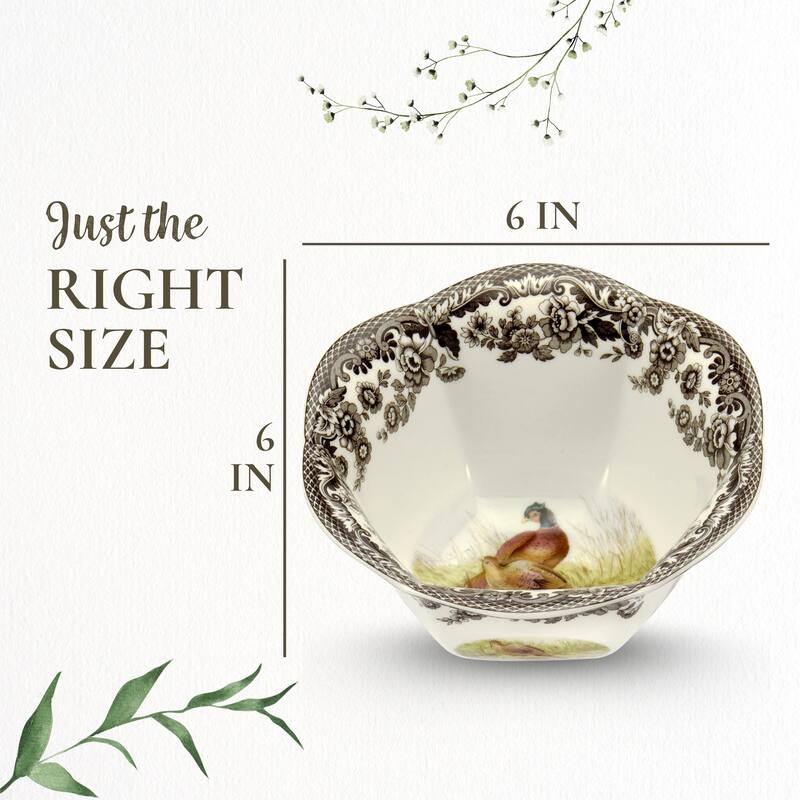 Spode Woodland 6 in Nut Bowl Assorted Animal - 6 Inch