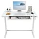 preview thumbnail 3 of 20, FLEXISPOT 48" Width Home Office Electric Height Adjustable Desk Glass Top Standing Desk Computer Desk With Drawer, USB Charged