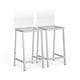 preview thumbnail 6 of 8, Pure Decor Clear Acrylic Counter Stool- Set of 2 Chrome
