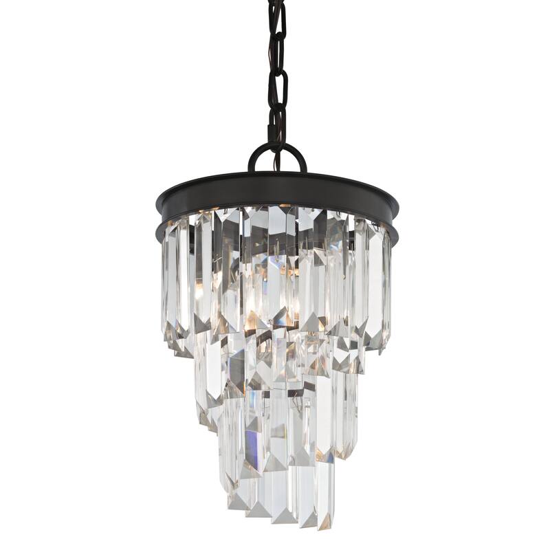Palacial 8-inch Wide 1-Light Mini Pendant in Oil Rubbed Bronze - 8in W x 8in D x 12in H