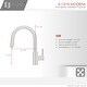 preview thumbnail 10 of 49, STYLISH Kitchen Sink Faucet Single Handle Pull Down Dual Mode in Stainless Steel - Faucet Height: 14 1/8" | Spout Height: 6 3/4"