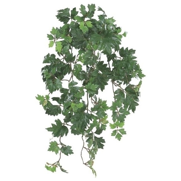 26 Inch Danica Ivy Bush x9 with 280 Leaves Burgundy Green - Qty of 6